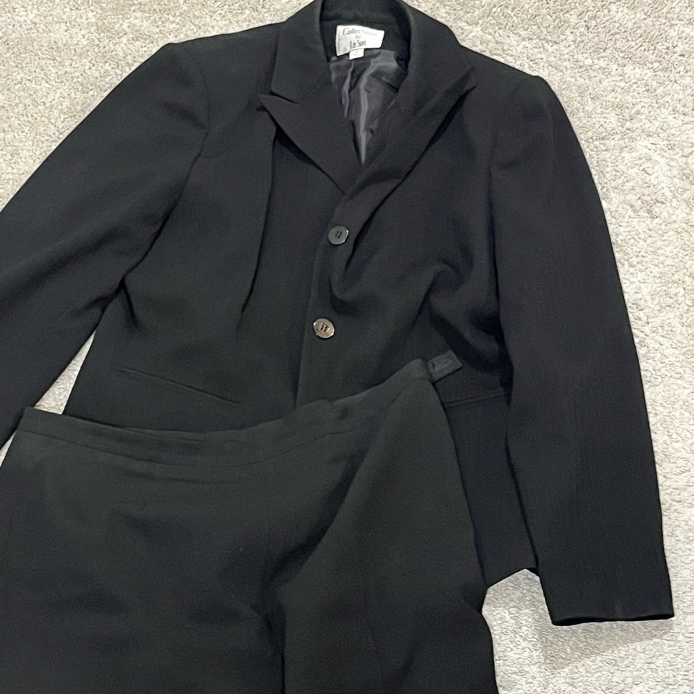 Black Blazer and Pants Suit Set